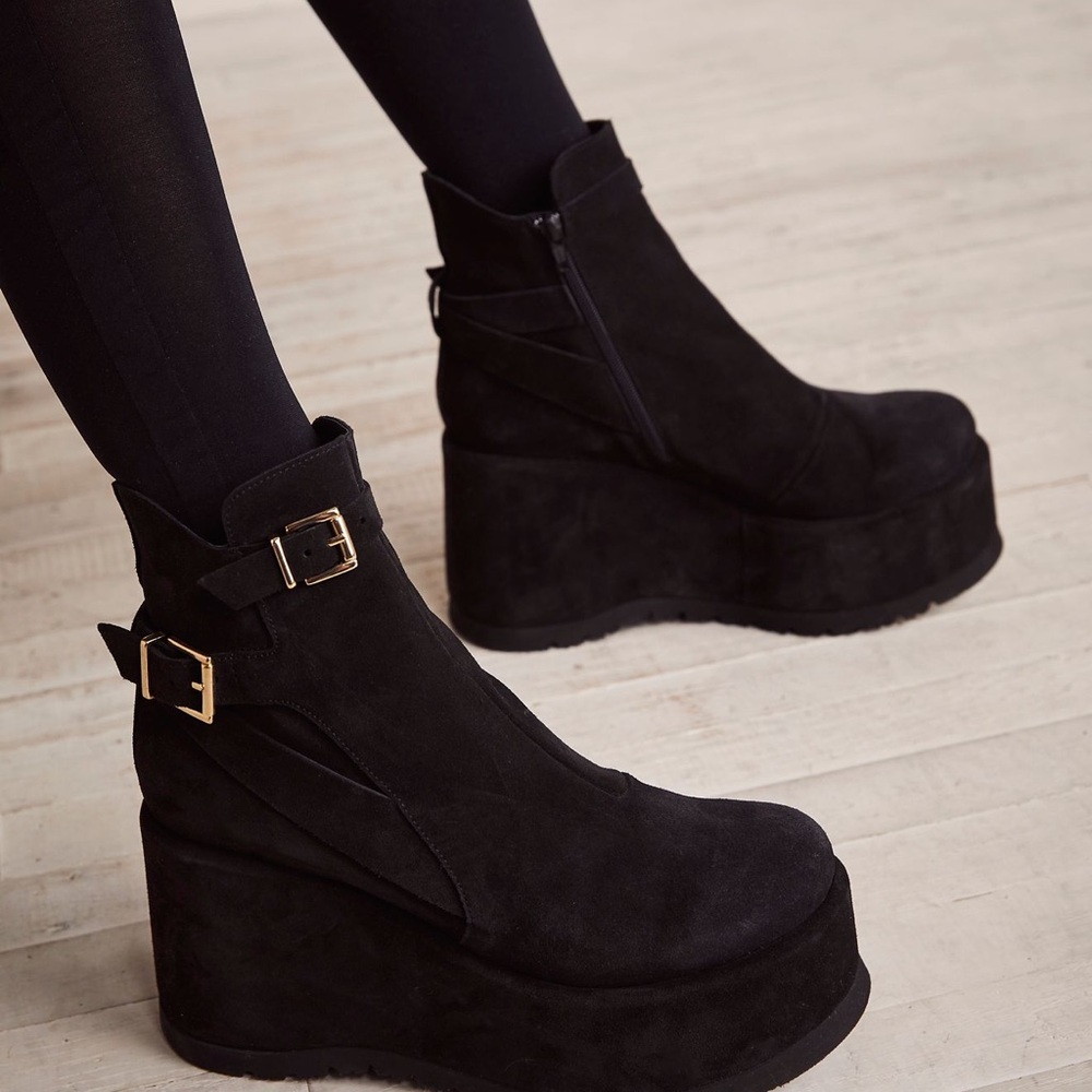 Free People Sabrina Platform Ankle Boots